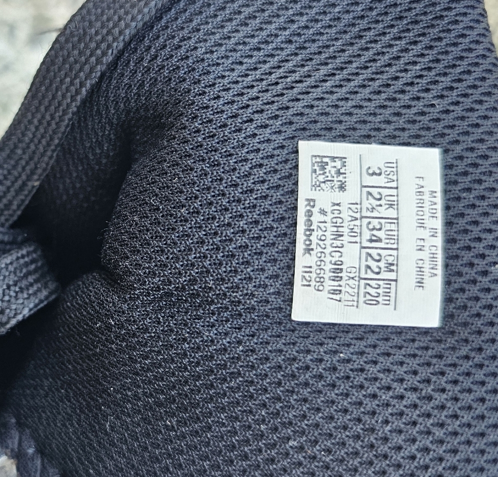 Reebok Black Athletic Shoes